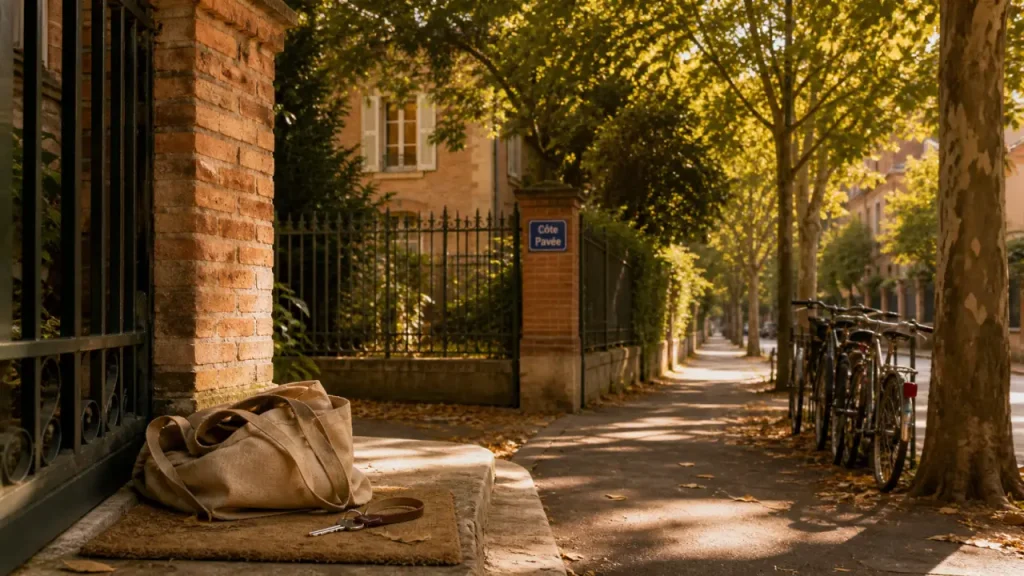 côte pavée toulouse, rue résidentielle calme et commerces de proximité