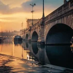 Pont jumeaux Toulouse sur le Canal de Brienne : arches et reflets