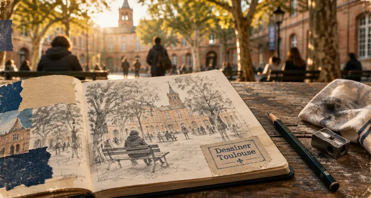 Dessiner Toulouse : un atelier de croquis au Gros Arbre