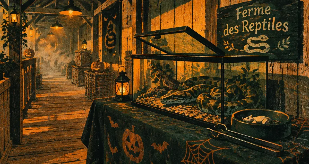Halloween : mygales et serpents géants à la Ferme des Reptiles