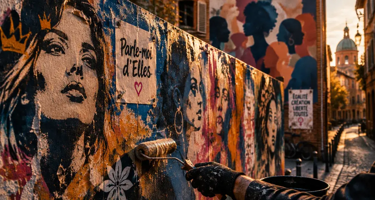 Parle-moi d’Elles, le street-art féminin s’affiche à Toulouse et Blagnac