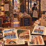 Toulouse sous la chaleur : un artiste expose ses croquis à la librairie Ilium